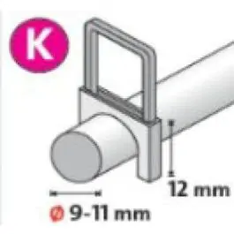 Klamerica tip k za kablove za heftalicu J 19 OKY NOVUS