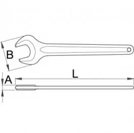 Ključ viljuškasti jednostrani 117/4 10mm UNIOR