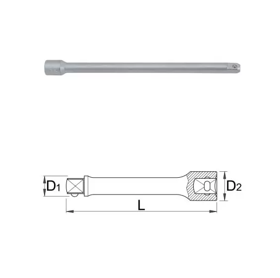 Nastavak dugi, prihvat 1/4" 188.4/2 UNIOR.