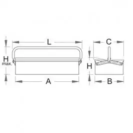 Kutija za alat jednodelna  912/1 UNIOR
