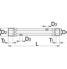 Ključ cevasti, kovani 216/1 8x9 UNIOR