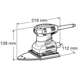 Vibraciona brusilica 200W BO4565 MAKITA