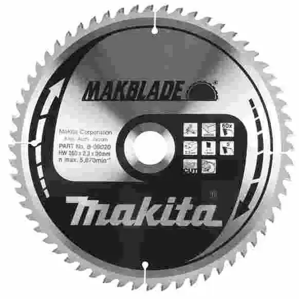 List cirkulara testera za drvo MAKBLADE 250x60zx30 B-09008 MAKITA - proizvod na akciji