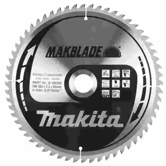 List cirkulara testera za drvo MAKBLADE 260x100zx30 B-09117 MAKITA - proizvod na akciji