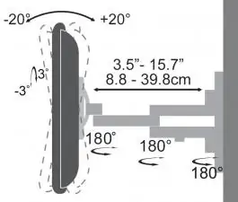 Zidni nosač za LCD ekran LCD 443 23" - 55" SBox