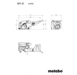 Električna šlicerica MFE 40 sa 2kom dijam. ploča Metabo