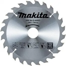 List cirkulara za drvo 190x40zx30 D-64967 Makita