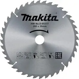 List cirkulara za drvo 260x100zx30 D-65408 Makita