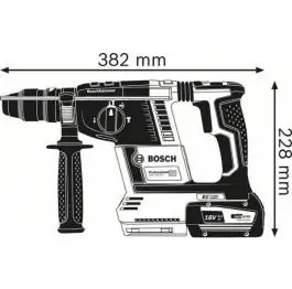 Akumulatorski elektro-pneumatski čekić za bušenje SDS-plus GBH 18V-26 Professional Solo Bosch