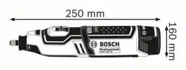 Akumulatorska čeona brusilica GRO 12V-35 Professional Solo Bosch