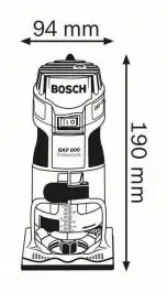 Glodalica za ivice GKF 600 Professional Bosch