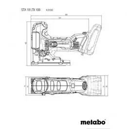 Akumulatorska ubodna testera STA 18 LTX 100 Metabo Body