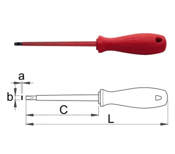 Odvijač ravni VDE 603VDE 2.5x75mm Unior