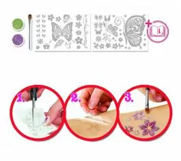 Tattoo Set 50210 Sweet Butterfly 50 designs GLITZA