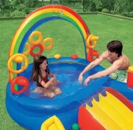 Bazen za decu Play Centar Rainbow Ring 297x193x135 cm INTEX 57453