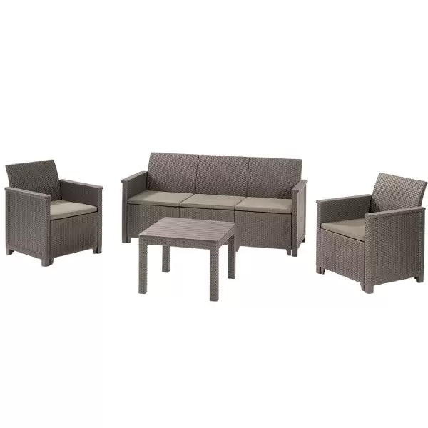 Baštenski set Elodie 3 seater kapućino