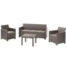 Baštenski set Elodie 3 seater kapućino