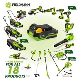 FIELDMANN FDUV 70115-A Akumulatorska bušilica 20V Fast Power