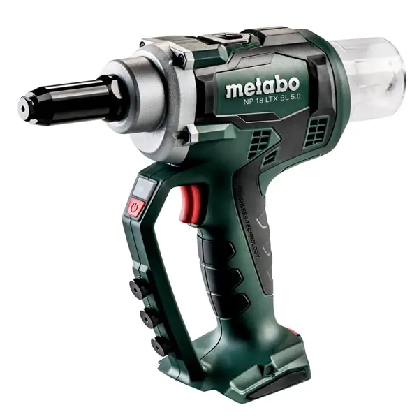 Metabo akumulatorski pištolj za pop nitne NP 18 LTX BL 5.0 body