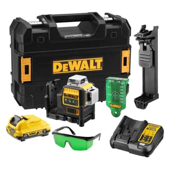 DeWalt DCE089D1G laser linijski zeleni zrak 3x360°