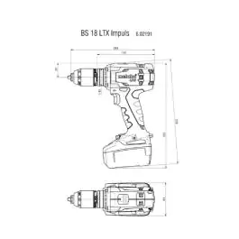 Akumulatorska bušilica - zavrtač BS 18 LTX Impuls Set Metabo