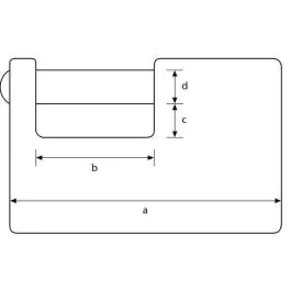 Abus 868 Katanac čelični tip Monoblok 868/70