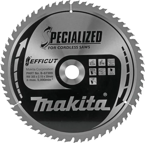 Makita List za testeru za drvo za aku testere 305x30x60z  EFFICUT B-67309 - proizvod na akciji