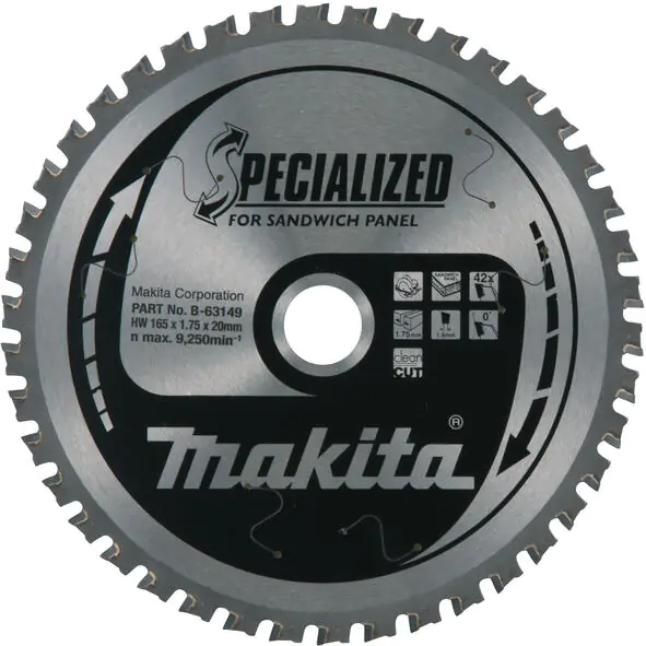 Makita list za testeru za sendvič panele 165x20x42Z B-63149