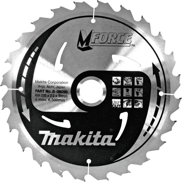 Makita list testere za drvo MForce, 230x30x24Z B-08084 - proizvod na akciji