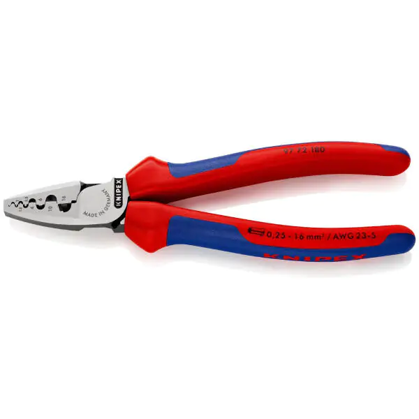 Knipex klešta za krimpovanje hilzni (kablovskih završetaka) 180mm 97 72 180