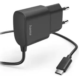 Hama kućni punjač, USB Tip-C, 12W, 5V/2.4A, 1m, crni