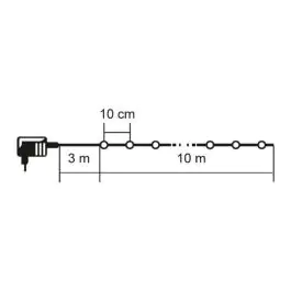 Lampice za jelku sa 100 toplo belih LED dioda ML-C2007