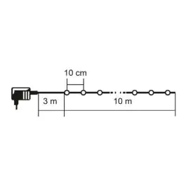 Lampice za jelku sa 100 LED dioda dnevno svetlo ML-C2008