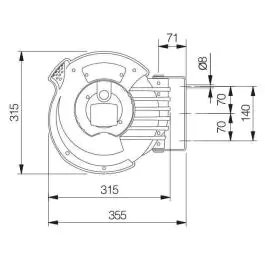 Mavel Motalica za crevo - vazduh Roll Compact Air 8mm/12m