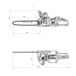 Metabo aku lančana testera MS 36-18 LTX BL 40