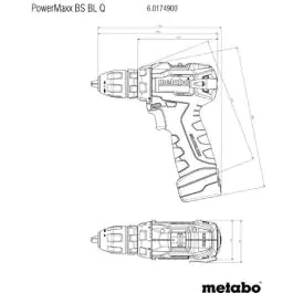 Metabo akumulatorska bušilica - zavrtač PowerMaxx BS BL Q