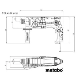 Metabo kombi čekić bušilica SDS-plus KHE 2445