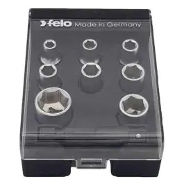 Felo set nasadnih nastavaka sa adapterom 1/4" 9kom