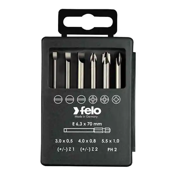 Felo set bitova Industrial Bit-box Profi 73 mm SL/PH/XENO 03192716 6 kom