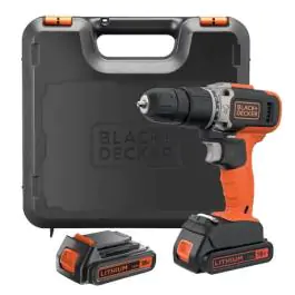 Black&Decker BCD003C2K Aku bušilica, 18V 2x1.5Ah