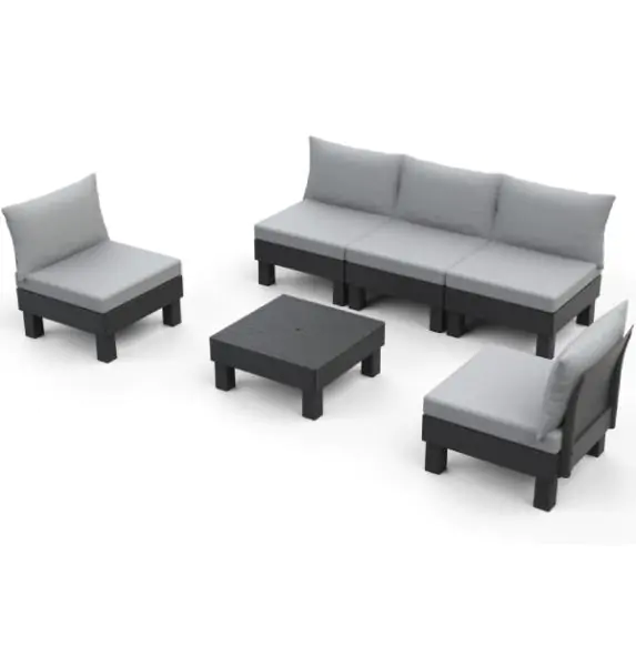 Keter baštenski set Cantara elements 5 seater grafit