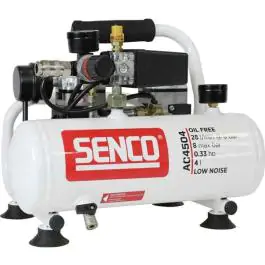 Senco AC4504 bezuljni, bešumni kompresor za vazduh 4l, 8 bar 0.24kW