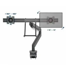 MA-DA2-04 Gembird Podesivi Stoni Držač za Dva Monitora