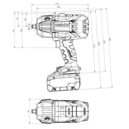 Metabo SSW 18 LTX 1450 BL akumulatorski udarni odvrtač Solo