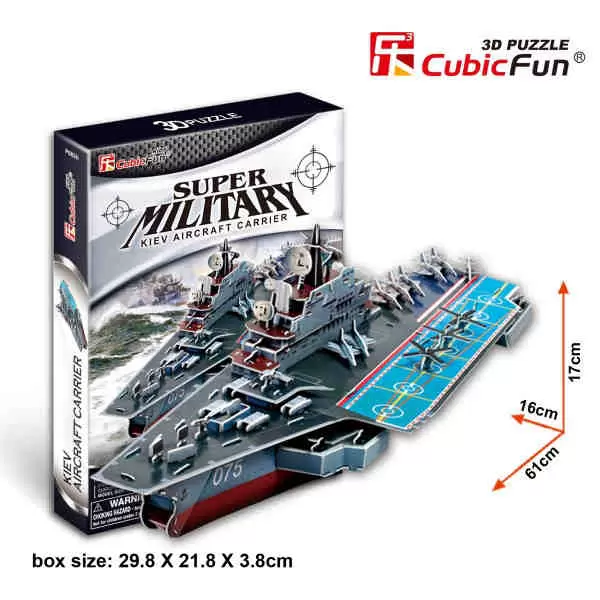 3D Puzzle Kiev Aircraft Carrier 61 x 16 x 17 cm P186 CUBICFUN