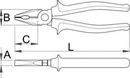 Kombinovana klešta 405 BI 160mm UNIOR