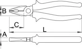 Kombinovana klešta 406/4G 140mm UNIOR