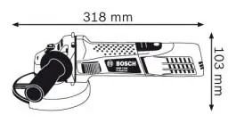 Ugaona električna brusilica GWS 7-125 125mm BOSCH