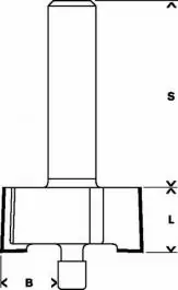 Glodalo za pregibe 8MM, B9,5MM, L12,7MM, G54MM Bosch