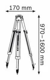 Gradjevinski stativ za daljinomere i nivelatore BT 160 Bosch